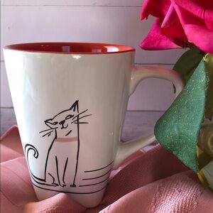 Hallmark Cat Mug - White and Red